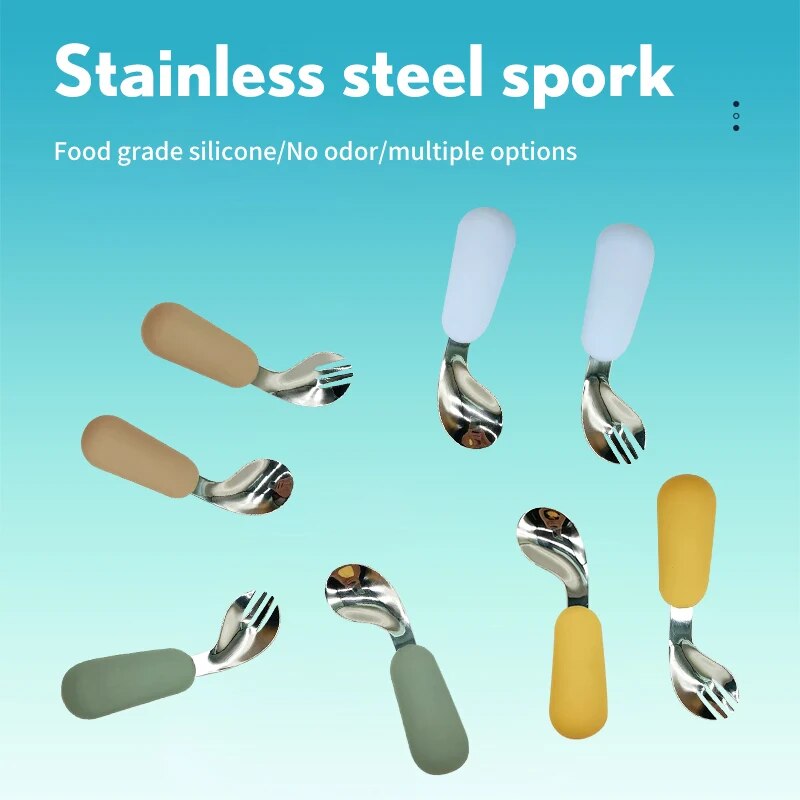 Baby Food Category - Baby Spoon Fork Set 316 Stainless