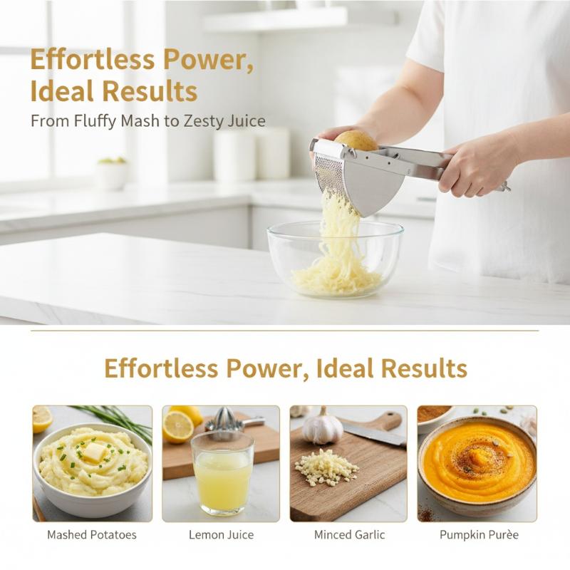 Baby Food With Iron - Potato Ricer Stainless Steel Potato Masher