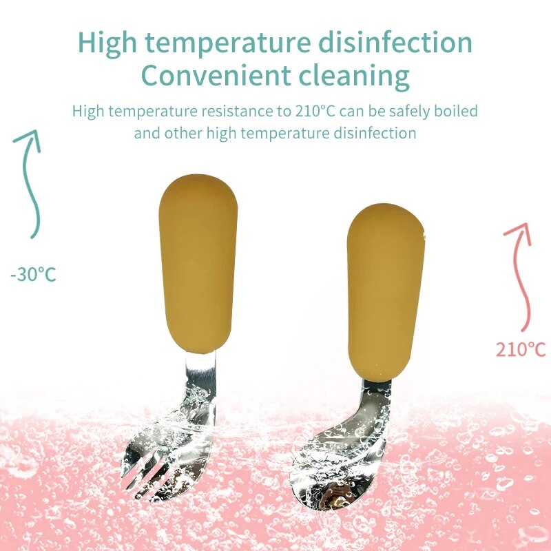 Baby Spoon Fork Set 316 Stainl - Baby Food Category recension och pris