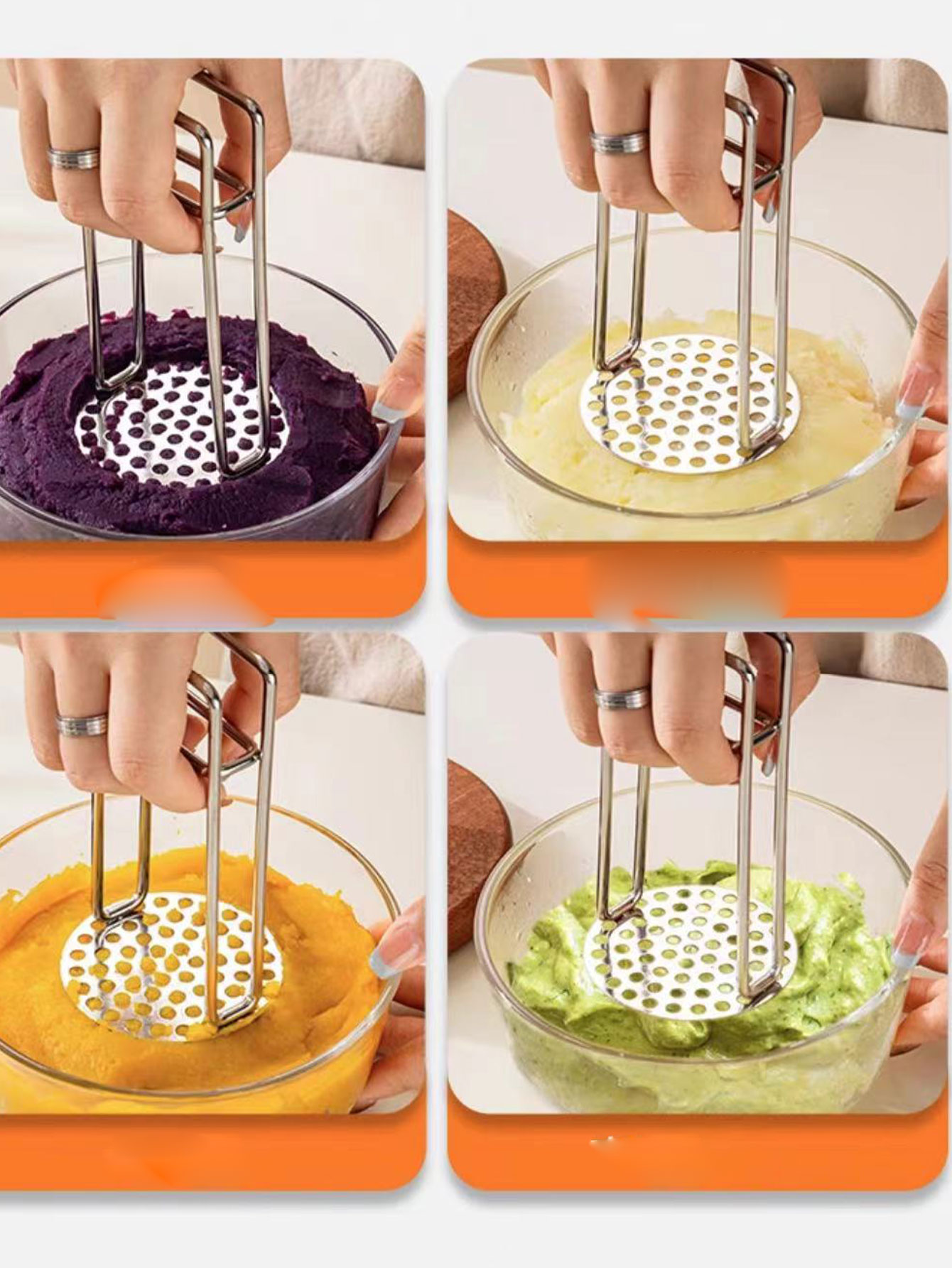304 Stainless Steel Potato Mas - Baby Food Masher recension och pris