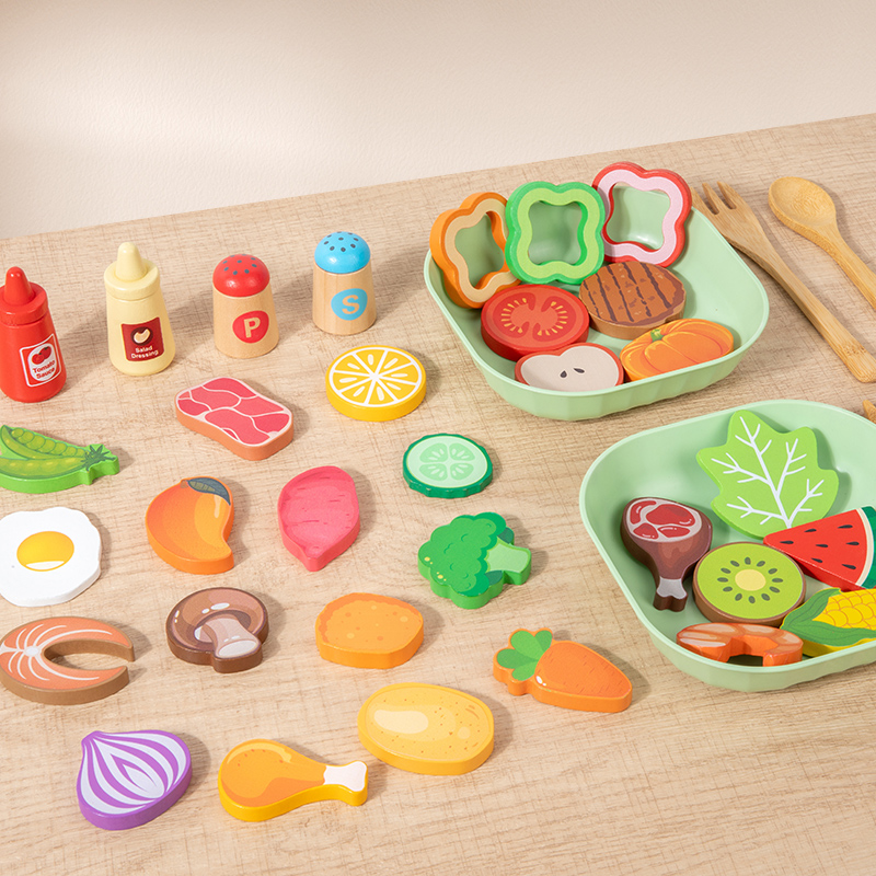 Wooden Simulation Salad Preten - Baby Food Under 1 Year recension och pris