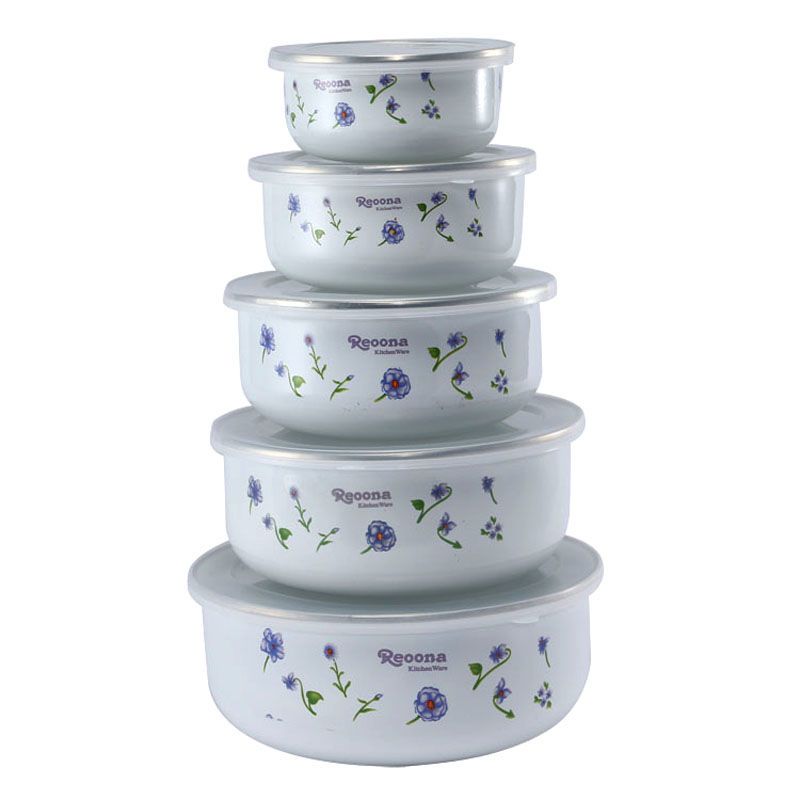 5-piece Set of Thickened Ename - Baby Food With Iron recension och pris