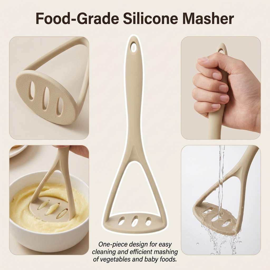 Silicone Masher One Piece Kitc - Baby Food Masher recension och pris