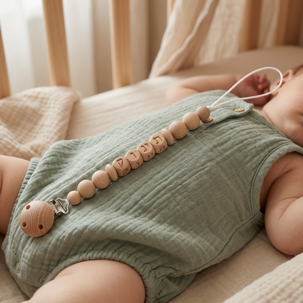 Baby Custom Hebrew Name Pacifi - Baby Food Name recension och pris