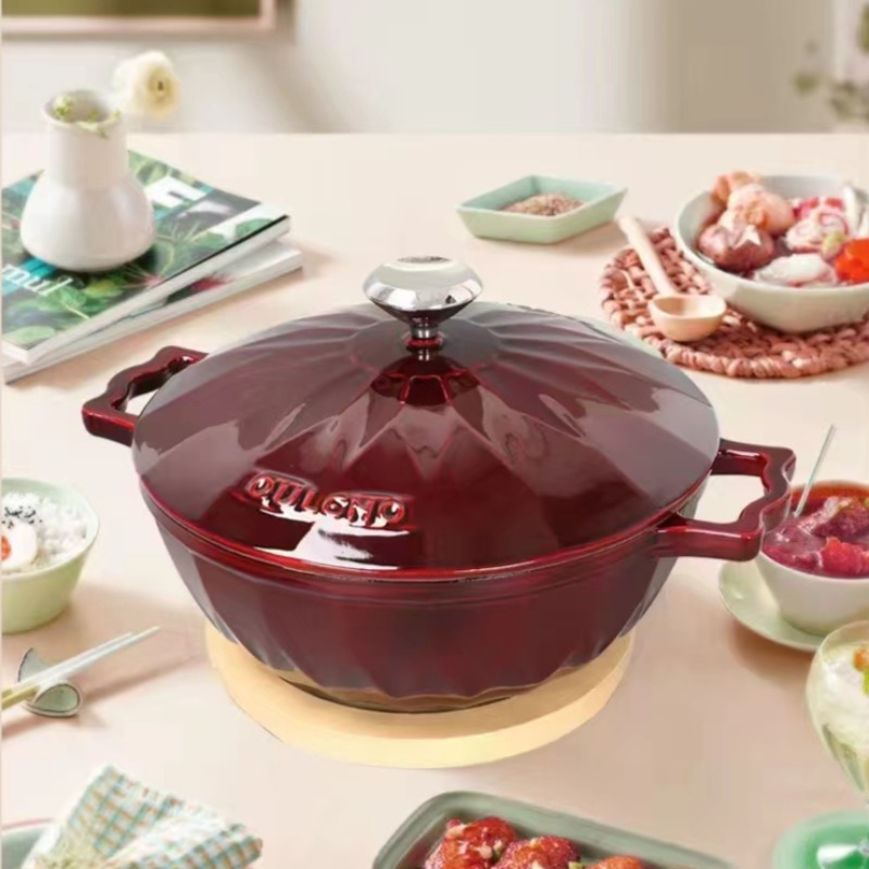 Enameled Cast Iron Dutch Oven  - Baby Food With Iron recension och pris