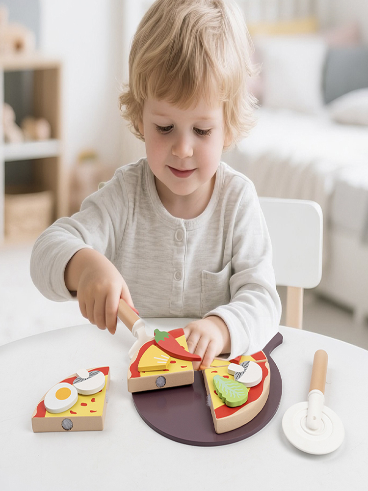Kids Pizza Cutting Toy Montess - Baby Food Under 1 Year recension och pris