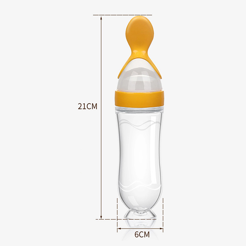 Squeezing Feeding Bottle Silic - Baby Food Category recension och pris