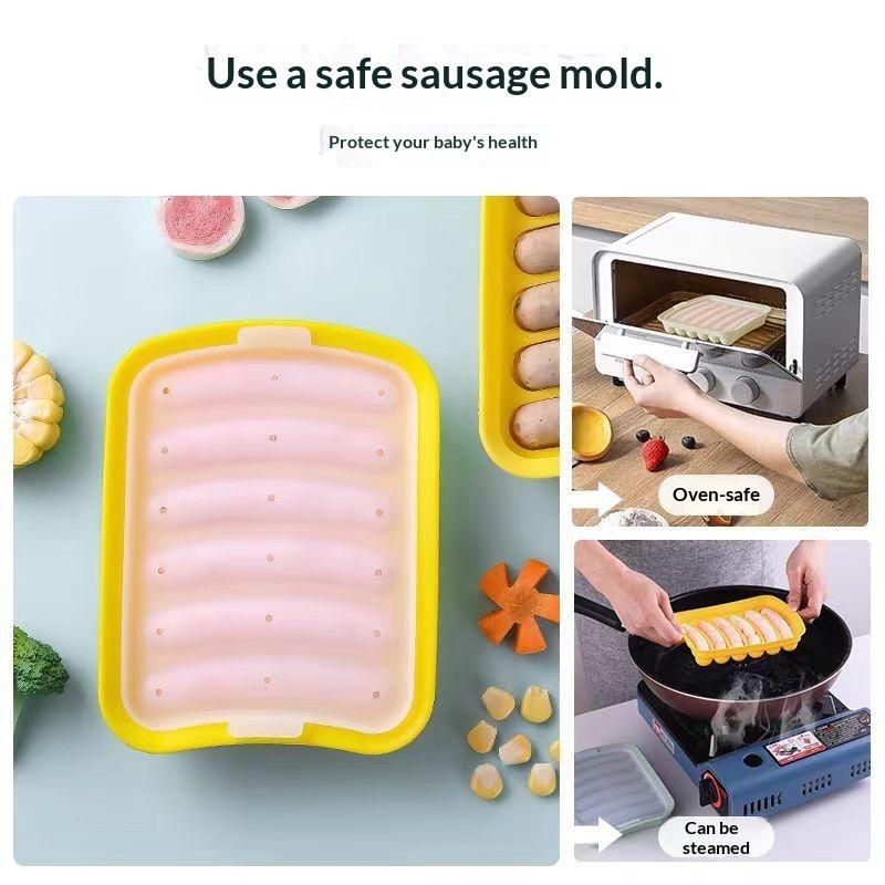 6 Grids Silicone Sausage Hot D - Baby Food Dogs recension och pris