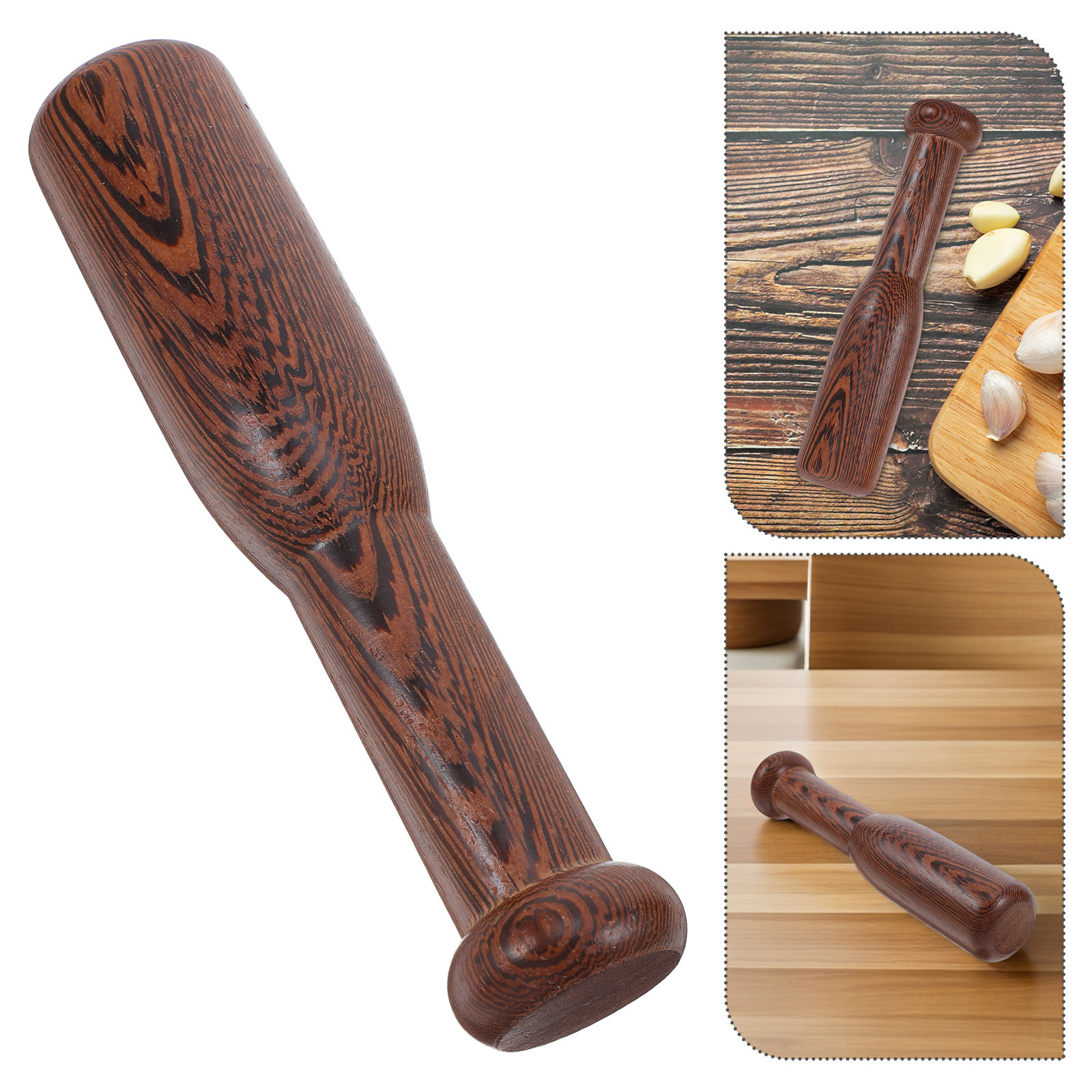 Natural Wood Hand Grinder Crus - Baby Food Masher recension och pris