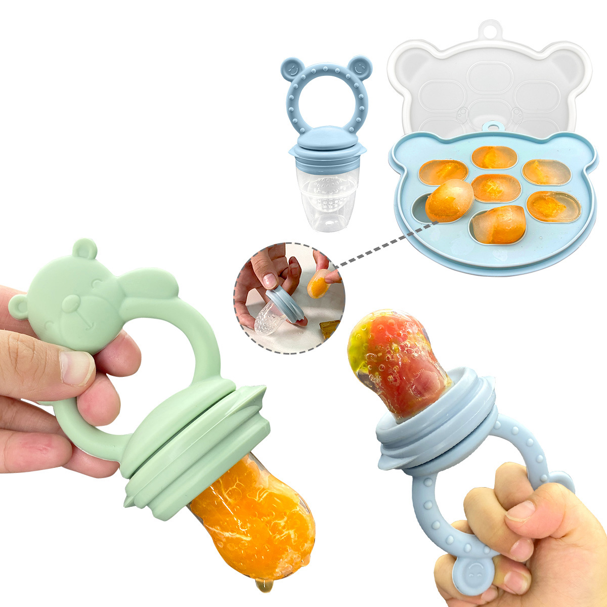 Baby Fruit Feeder Silicone Tee - Baby Food Maker Baby Safe recension och pris