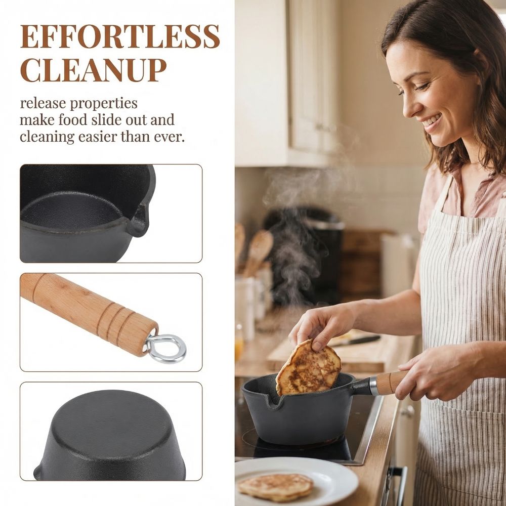 Mini Egg Frying Pan Cast Iron  - Baby Food With Iron recension och pris
