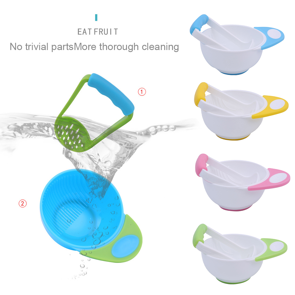 Baby Grinding Bowl Manual Kids - Baby Food Masher recension och pris